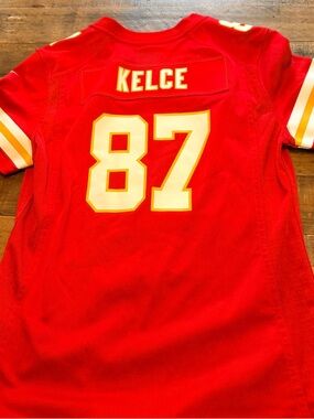 Kids Red Sports Jersey Top with Number 87